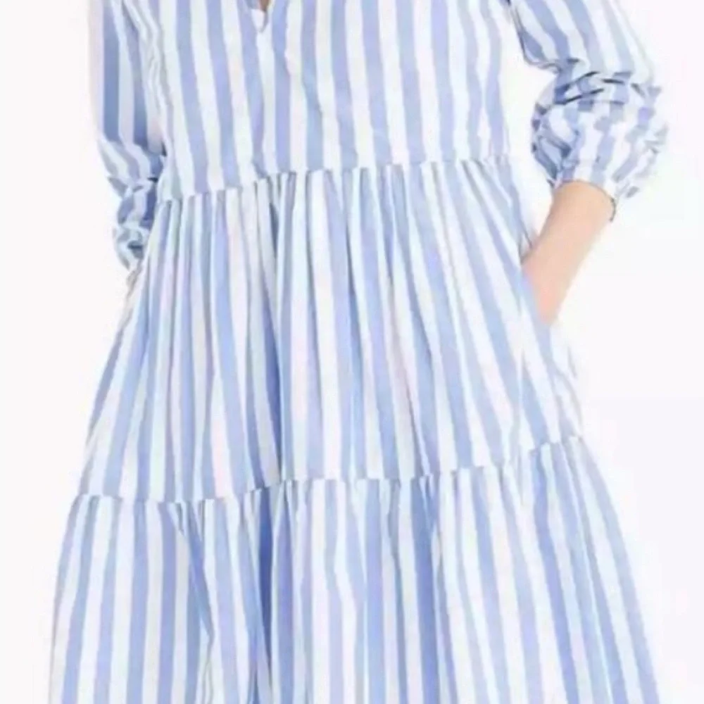 J.‎ Crew Tiered Cotton Poplin Mini Dress